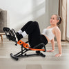 Abdominal trainer with adjustable height and cushioned support, ideal for core workouts at home or gym.