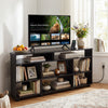 Corner Entertainment Center TV Stand for TVs up to 55 Inch-Black - Gallery View 1 of 11