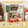 Corner kitchen toy set in off-white with lights, sounds, and pull-out trash can for imaginative play and skill.