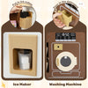 Ice maker and washing machine features of the Corner Play Kitchen, promoting imaginative play for ages 3+.