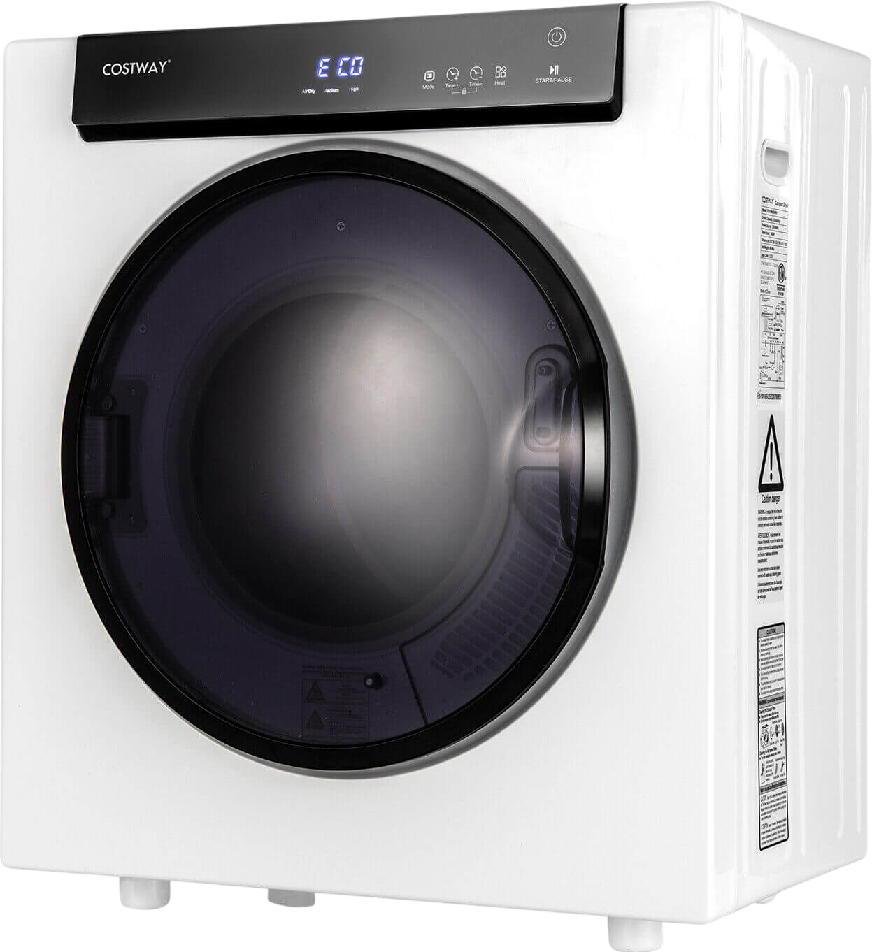 Costway Portable Laundry Dryer 2.6 Cu.ft with Touch Panel 1400W New