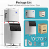 Cotlin T50A Commercial Cube Ice Maker 22" Air Cooled 450 lbs/Day with 350 lbs. Storage New