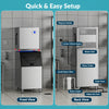 Cotlin T50A Commercial Cube Ice Maker 22" Air Cooled 450 lbs/Day with 350 lbs. Storage New