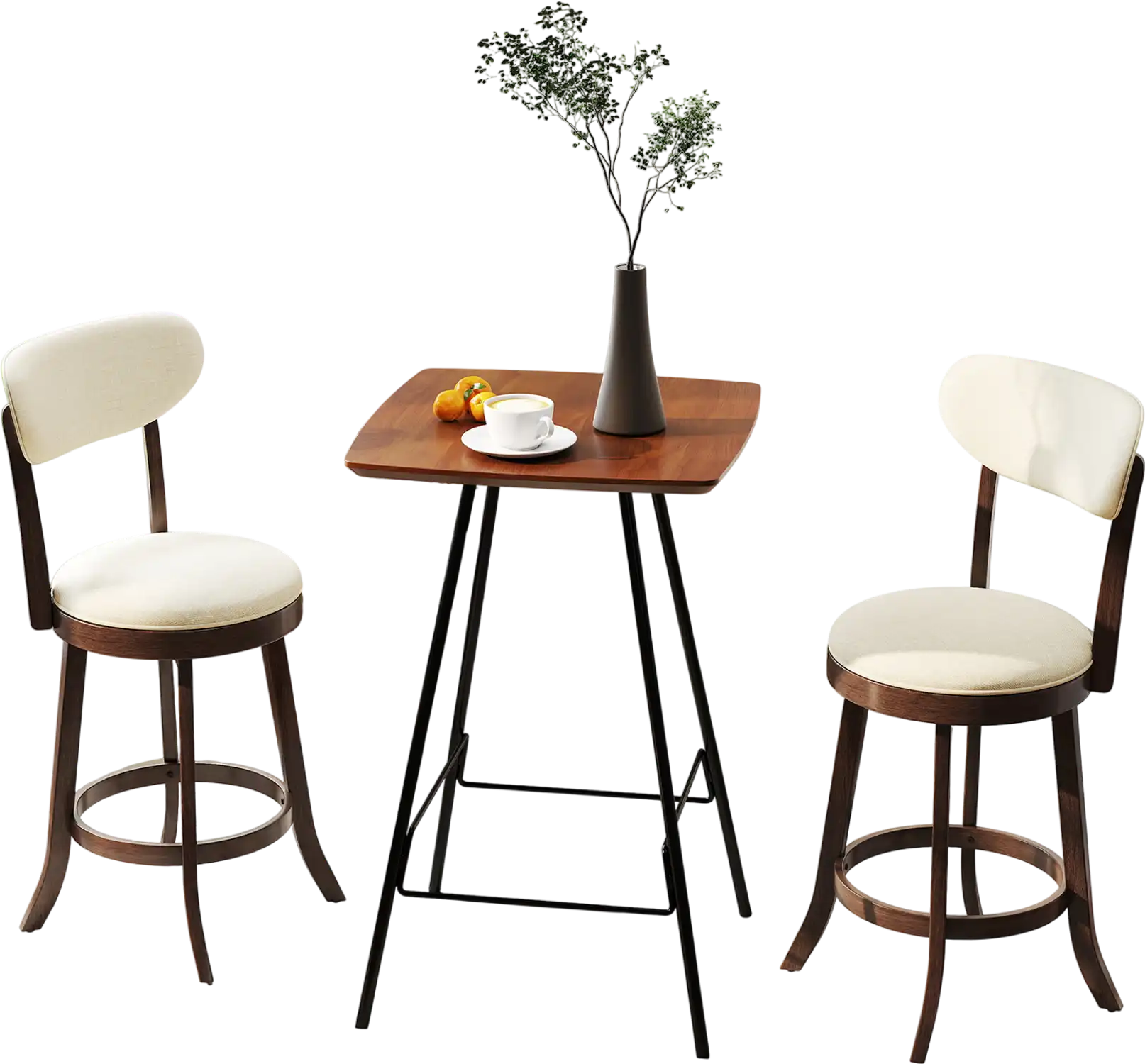 Costway Counter Height Bar Stools Set of 2 25.5