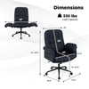 Criss Cross Chair Adjustable Swivel Vanity Chair with 5-Position Armrests - Gallery View 5 of 11