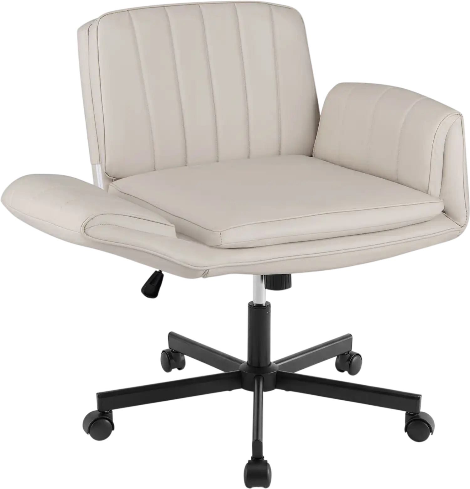 Costway Criss Cross Office Chair Adjustable Arms Wheels 97085342 New