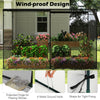 Crop cage with tear-resistant mesh and 6 ground nails, designed for plant protection in gardens and yards.