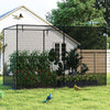 Crop cage with tear-resistant mesh, 10 x 6.5 ft, securing plants from birds in a garden setting.