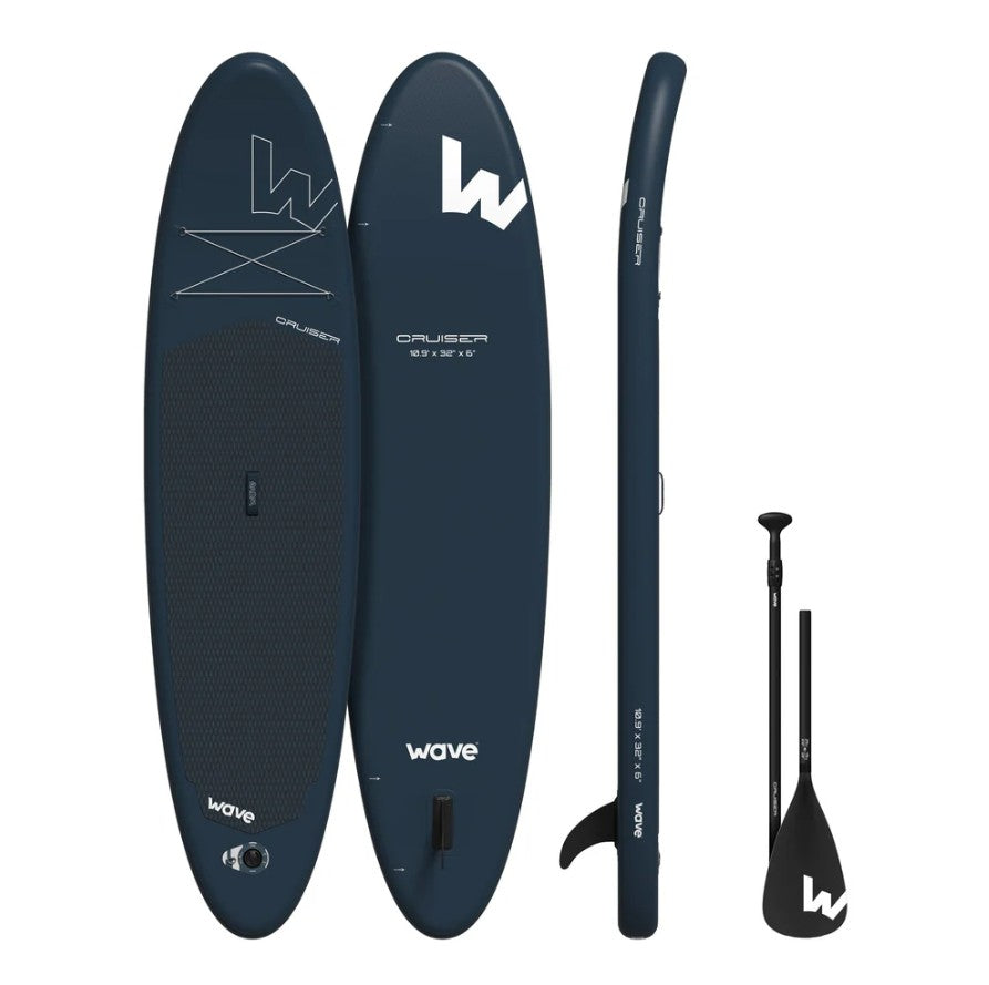 Wave Cruiser 2.0 Inflatable Paddle Board 10'9" Stable Durable and Beginner-Friendly New