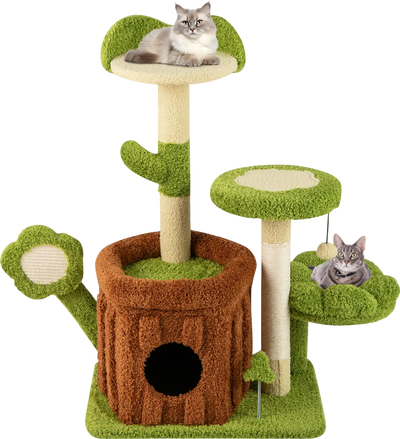 Costway Cute Indoor Cat Tree Pet Jungle Activity Center 48596136 New