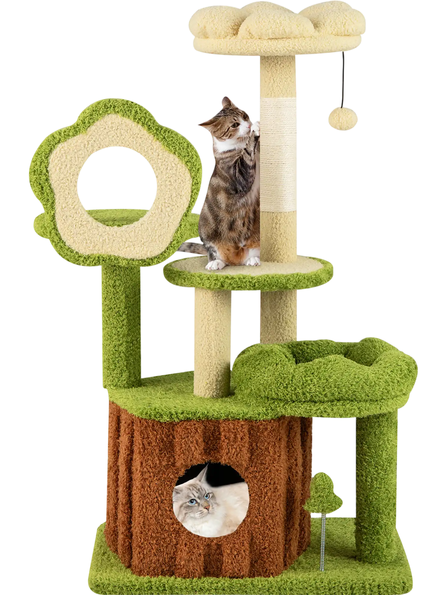 Costway Multi-Level Cat Tree Kitty Tower Trunk Condo 96362003 New