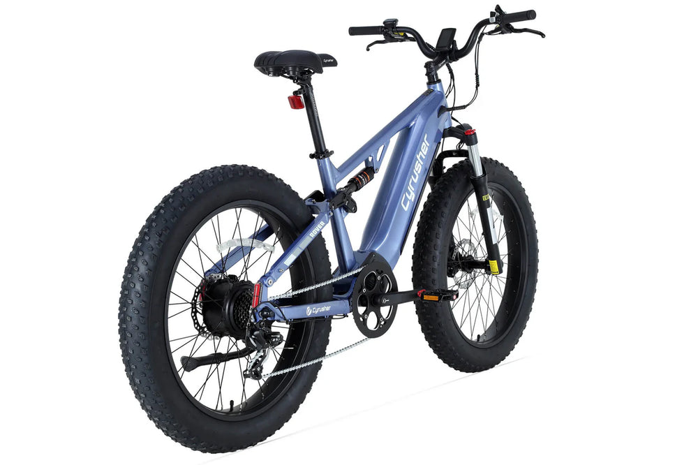 Cyrusher Rover Electric Bike Full Suspension 28 MPH 62 Mile Range 750W New
