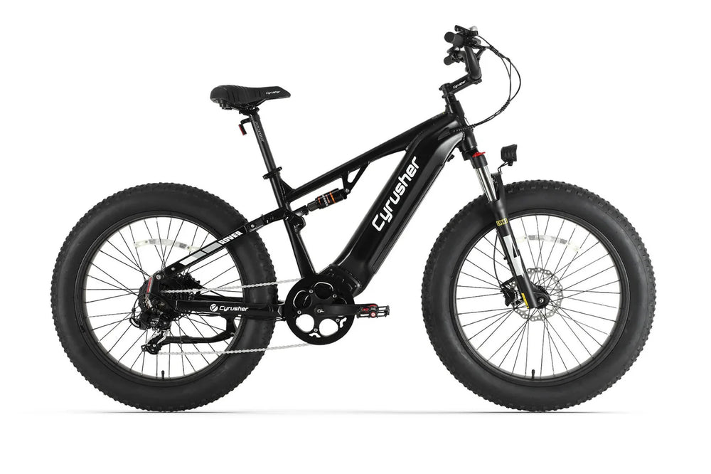 Cyrusher Rover Electric Bike Full Suspension 28 MPH 62 Mile Range 750W New