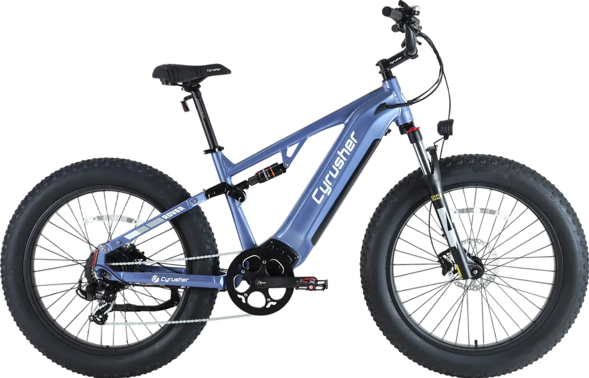 Cyrusher Rover Electric Bike Full Suspension 28 MPH 62 Mile Range 750W New