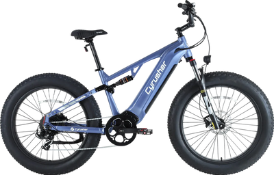 Cyrusher Rover Electric Bike Full Suspension 28 MPH 62 Mile Range 750W New