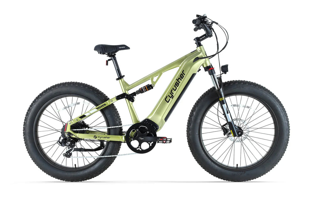 Cyrusher Rover Electric Bike Full Suspension 28 MPH 62 Mile Range 750W New