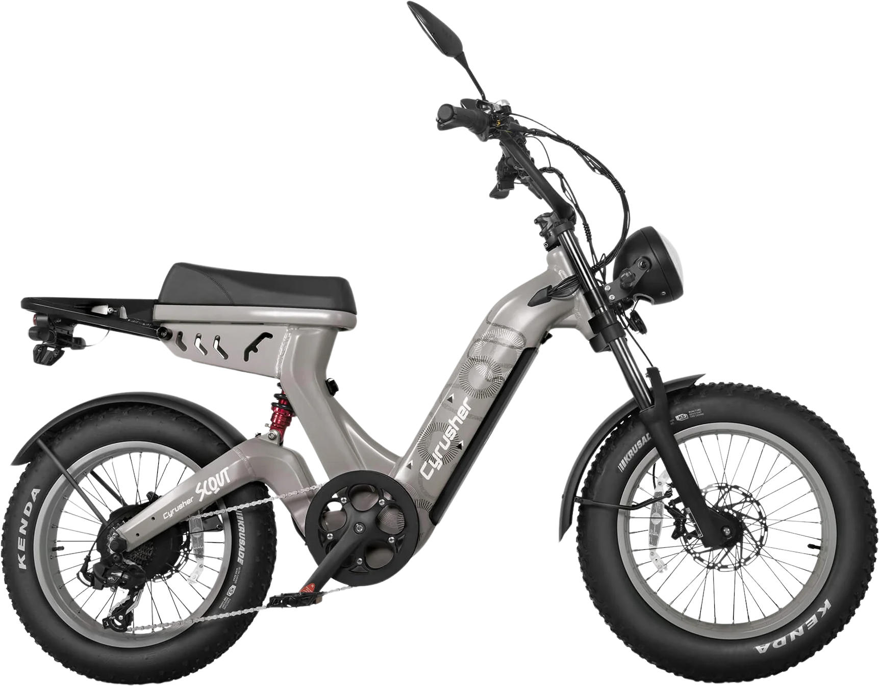 Cyrusher Scout Electric Bike Moped Style Step-Through 28 MPH 56 Mile Range 1000W New