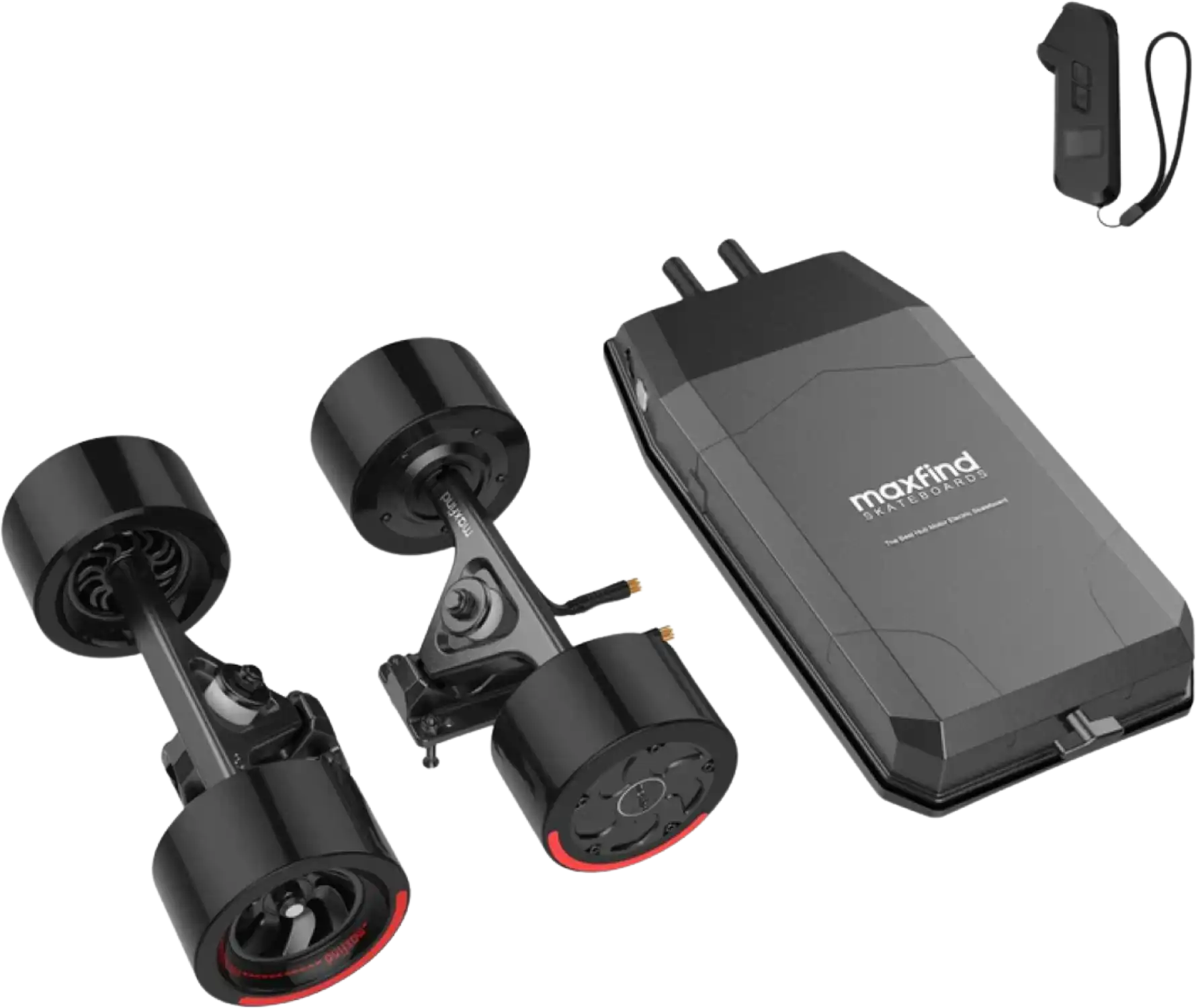 Maxfind M5 Conversion Kit for Skateboards Dual 750W Motors 36V 25 MPH 17 Mile Standard Range New
