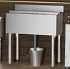 Vevor Commercial Underbar Ice Bin 20.7 Gal Stainless Steel with Sliding Lid and Bottle Holders New