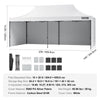 Vevor Pop-Up Canopy Gazebo Tent 10' x 20' Removable Sidewall with Bag UV Resistant Waterproof White New
