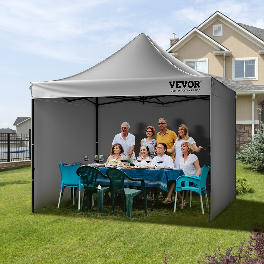 Vevor Pop-Up Canopy Gazebo Tent 10' x 10' Removable Sidewall with Bag UV Resistant Waterproof New