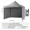Vevor Pop-Up Canopy Gazebo Tent 10' x 10' Removable Sidewall with Bag UV Resistant Waterproof New