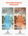 Vevor Ceiling Fan 72" with Light Remote 6-Speed DC Motor Reversible Indoor/Outdoor New
