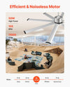 Vevor Ceiling Fan 72" with Light Remote 6-Speed DC Motor Reversible Indoor/Outdoor New