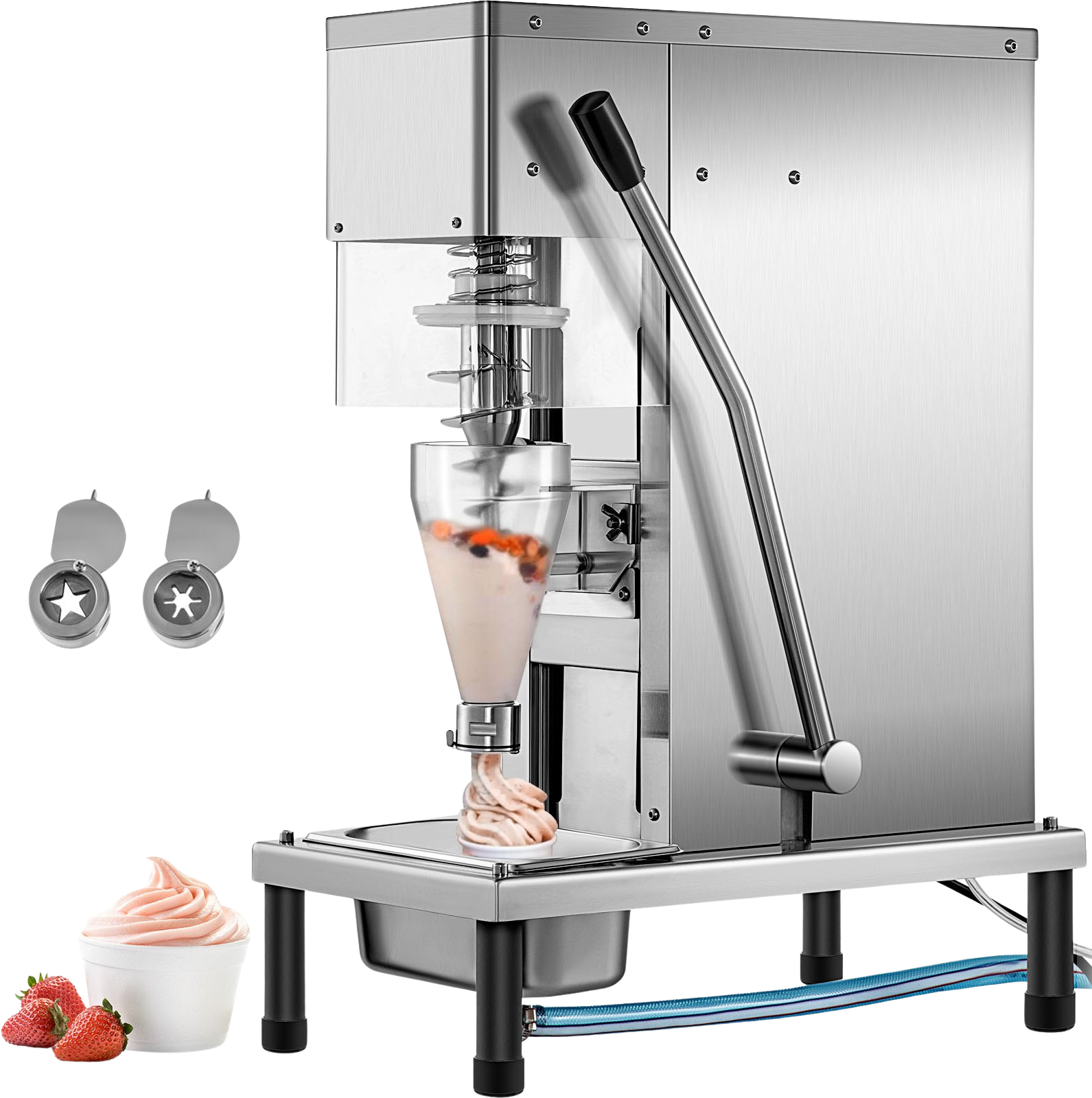 Vevor Frozen Yogurt Blending Machine 1400 RPM Commercial 110V 750W Stainless Steel New