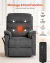 Vevor Power Lift Recliner Chair Dual Motors with Heat and 8 Massage Modes New