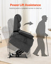 Vevor Power Lift Recliner Chair Dual Motors with Heat and 8 Massage Modes New