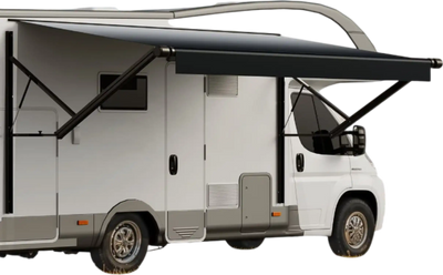 Vevor Electric RV Retractable Awning 18' with 4-Layer Vinyl Fabric and Aluminum Frame New