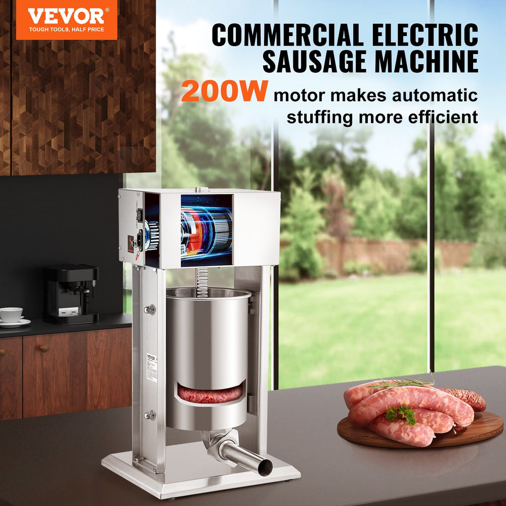 Vevor Electric Sausage Stuffer 2.64 Gal Variable Speed Stainless Steel New