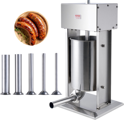 Vevor Sausage Stuffer 25 Lbs Capacity Electric Vertical Machine 304 Stainless Steel New