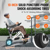 Vevor Electric Wheelchair 17.7" Width Foldable with 300 lbs. Capacity 3.7 MPH 12.5 Mile Range New