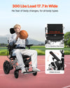 Vevor Electric Wheelchair 17.7" Seat 300 Lbs Capacity Adjustable Backrest Foldable 13 Mile Range New
