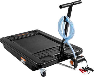Vevor Oil Drain Pan 17 Gal. Low Profile 180W Electric Pump 8.2' Hose and Folding Handle New