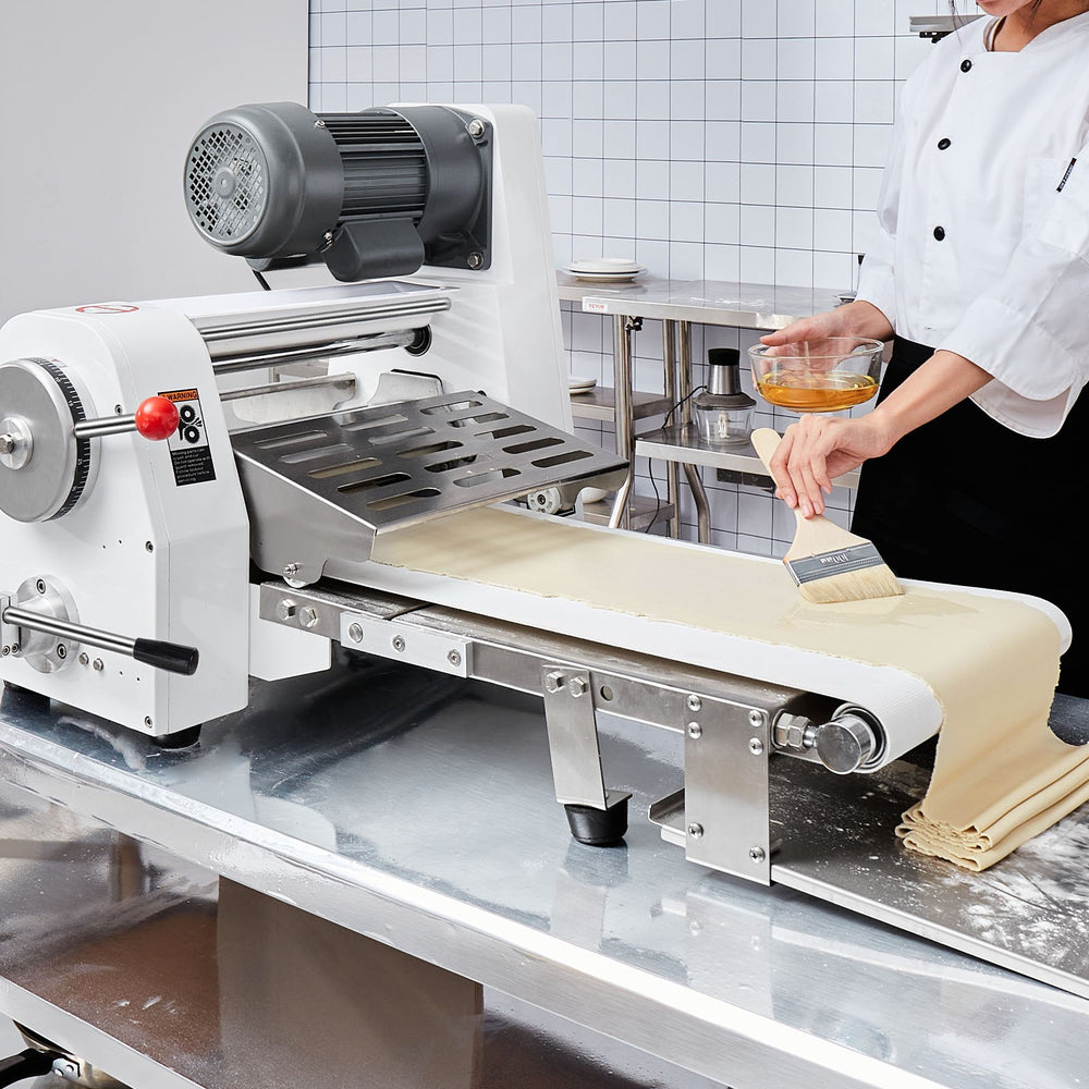 Vevor Commercial Dough Sheeter 19.7" Electric Foldable Adjustable Thickness Stainless Steel New
