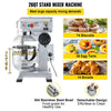 Vevor Commercial Food Mixer 20 Qt 750W 3 Speeds Timer Stainless Steel Bowl New
