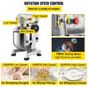 Vevor Commercial Food Mixer 20 Qt 750W 3 Speeds Timer Stainless Steel Bowl New