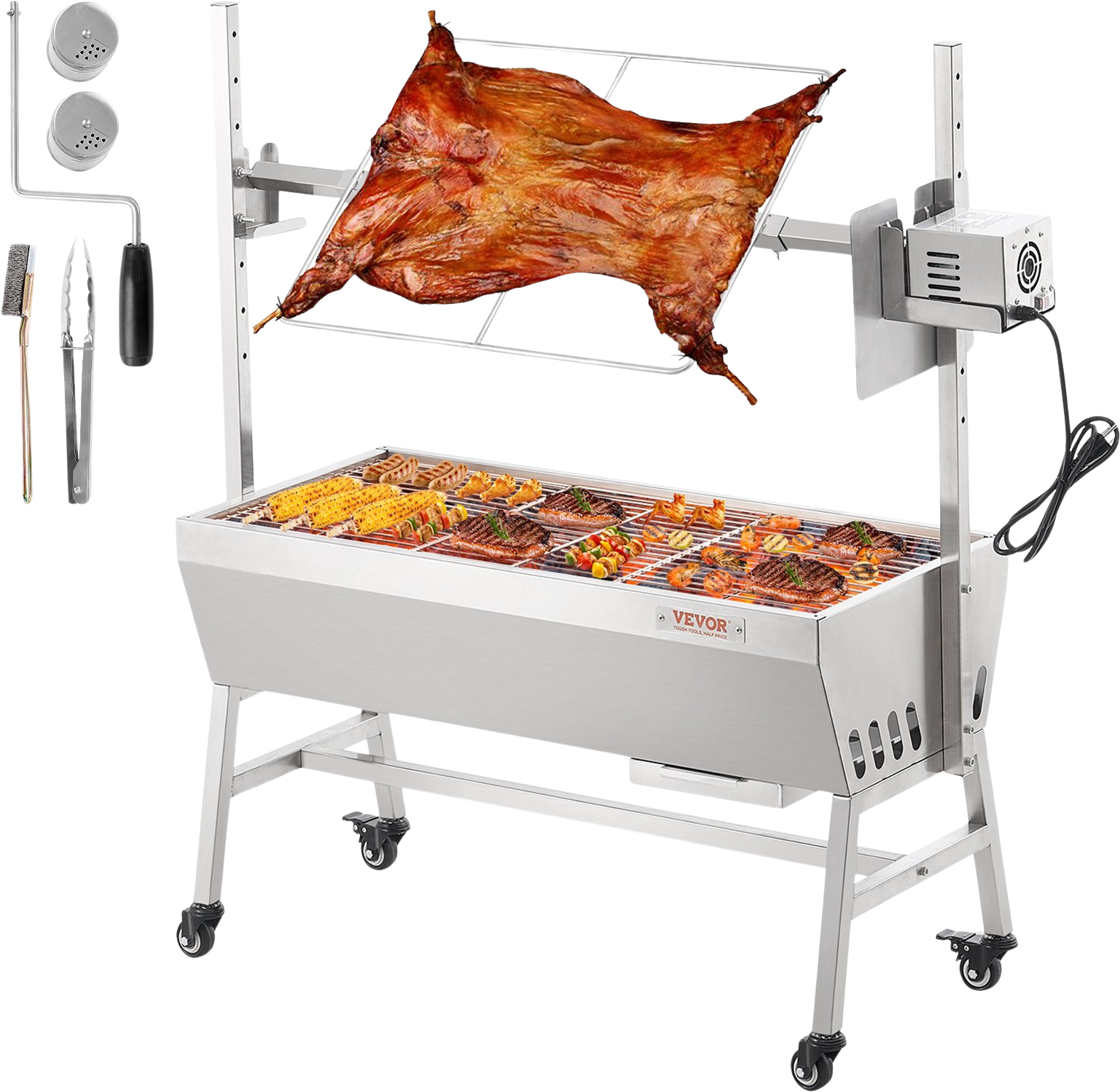 Vevor Spit Rotisserie BBQ Grill 37