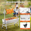 Vevor Spit Rotisserie BBQ Grill 37" 135 Lbs Capacity 42W Electric Roaster New