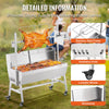 Vevor Spit Rotisserie BBQ Grill 37" 135 Lbs Capacity 42W Electric Roaster with Windscreen New