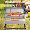 Vevor Spit Rotisserie BBQ Grill 46.6" 198 Lbs Capacity 52W Electric Roaster with Hooded Cover New