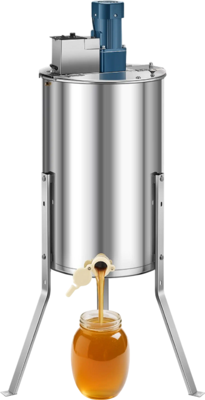Vevor Electric 3-Frame Honey Extractor Stainless Steel Beekeeping Spinner with Adjustable Speed New