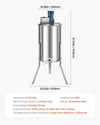 Vevor Electric 3-Frame Honey Extractor Stainless Steel Beekeeping Spinner with Adjustable Speed New