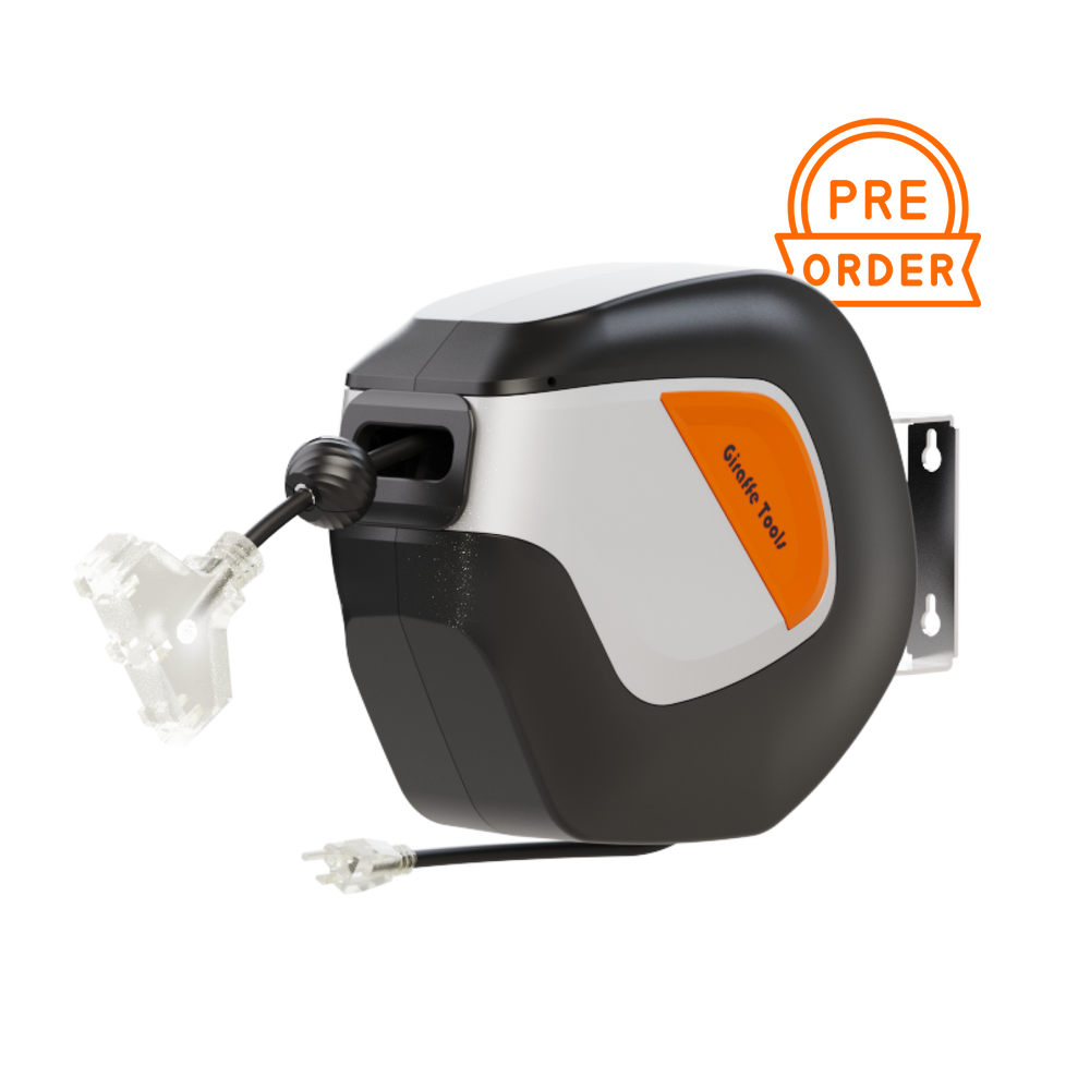 Giraffe Tools Retractable Extension Cord Reel 40/ 12/14/16 AWG New