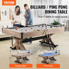 Vevor Billiards Table Combo Set 7' 3-in-1 Dining Tennis and Pool Table with Gray Cloth Includes Accessories New