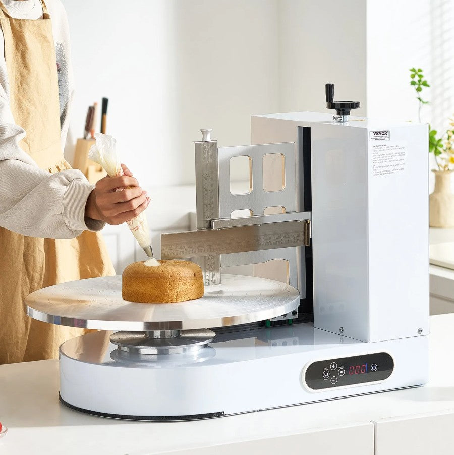 Vevor Electric Cake Decorating Machine 4" to 16" Cakes Adjustable Turntable New