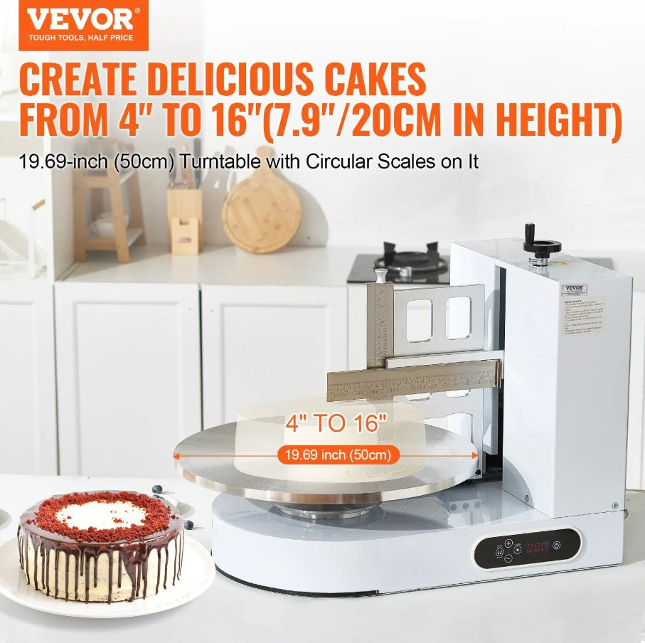 Vevor Electric Cake Decorating Machine 4" to 16" Cakes Adjustable Turntable New
